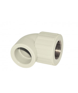 На фото Hi-Therm PP-R elbow 90° with female metal thread